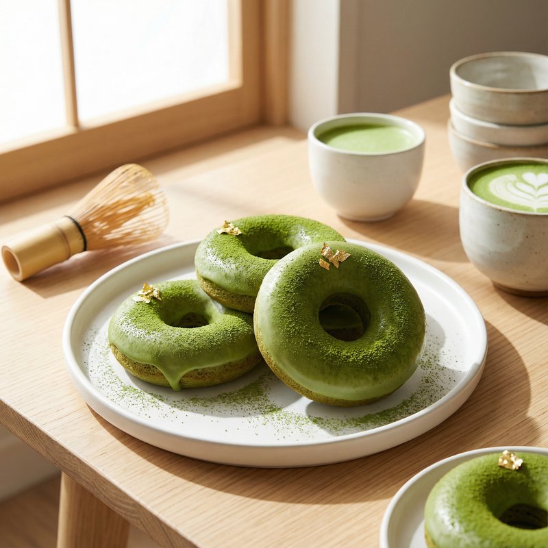 Matcha Protein Donuts