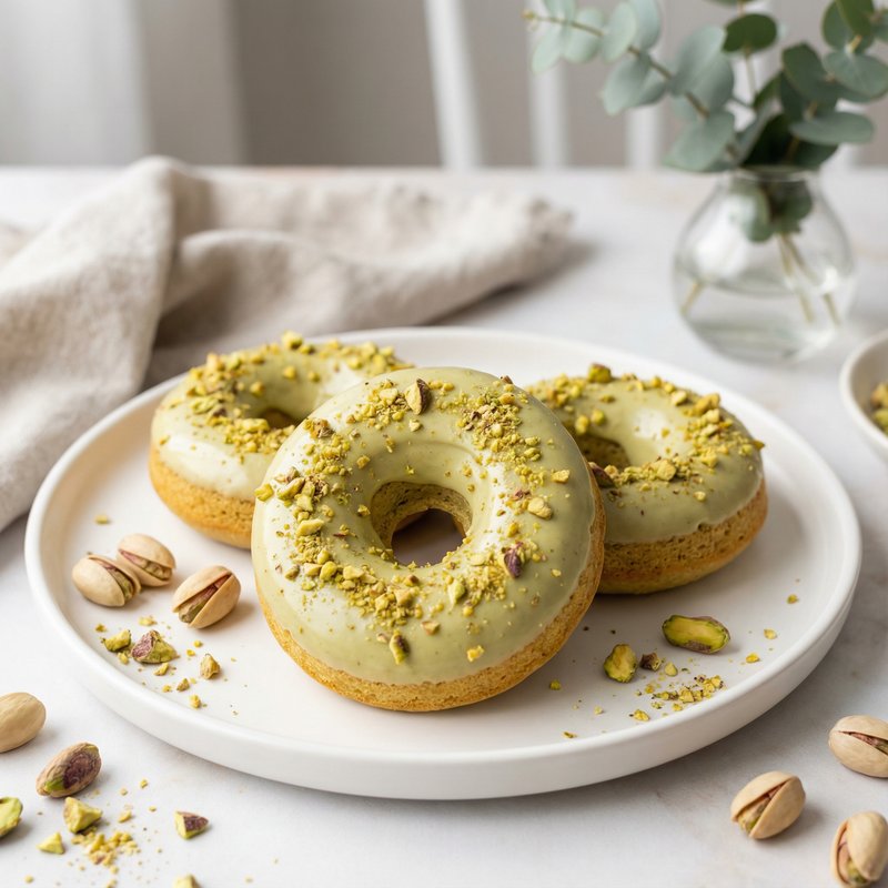 Pistachio Protein Donuts