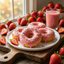 Strawberry Frosted Protein Donuts